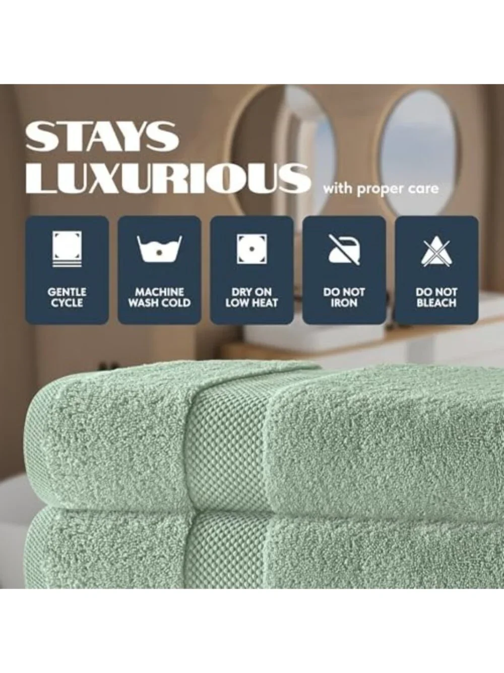 Luxury Ultra Soft Bath Towels Set of 4 - 700 GSM Highly Absorbent Quick Dry